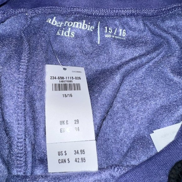 Abercrombie Kids blue half zip hoodie - Picture 2 of 2